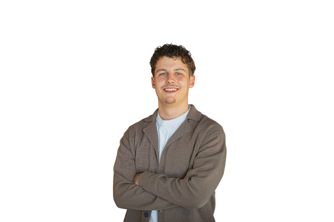 Portretfoto Niels van Gerven, zonder achtergrond